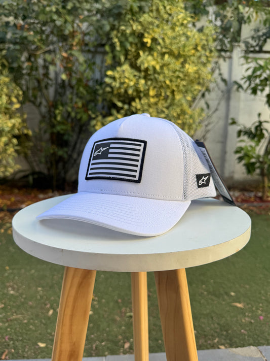 Gorro Alpinestars Blanco Bandera
