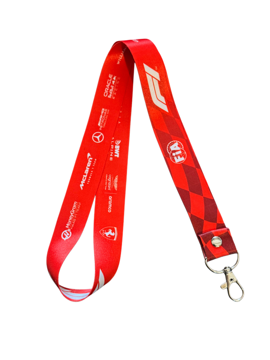 Lanyard F1 Llavero Rojo