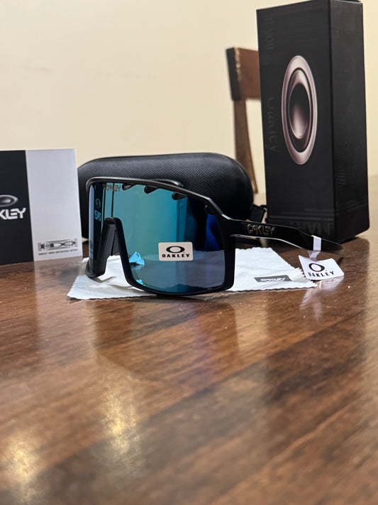 Lentes Tipo D Negro - Azul Claro